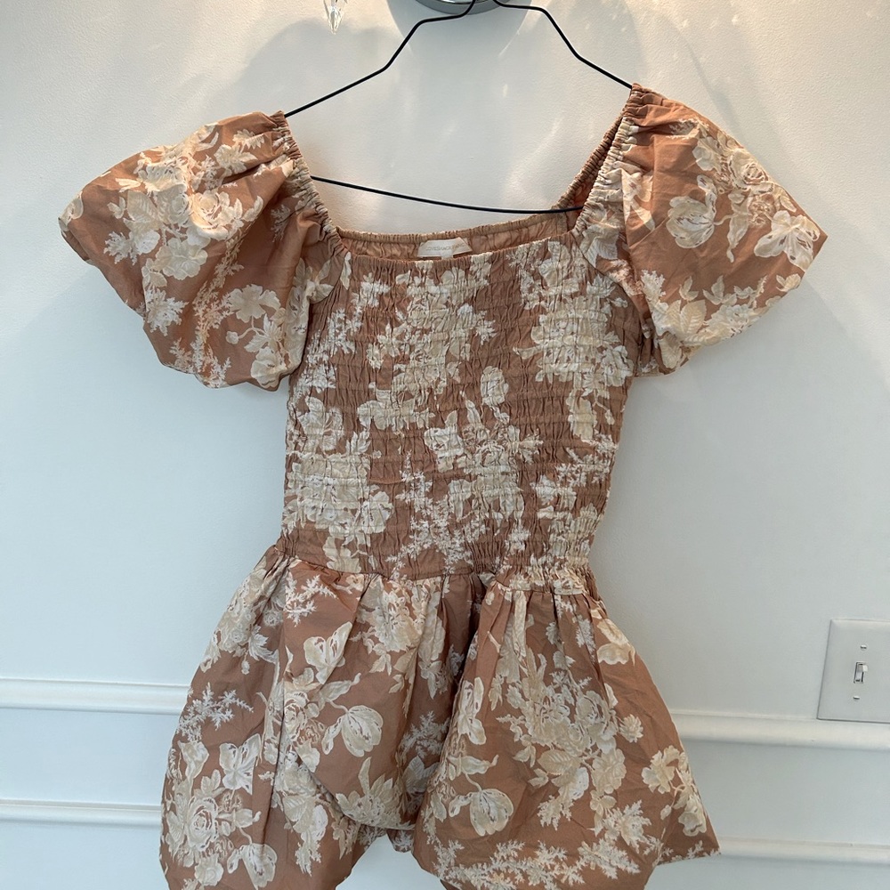 Loveshackfancy puff sleeve dress